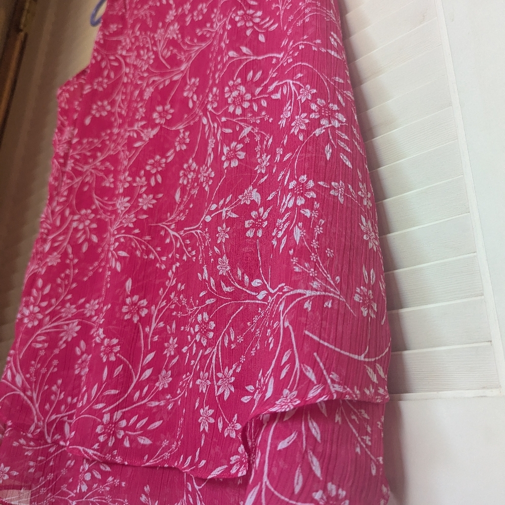 Cristina B Floral Sleeveless Blouse Size S - Picture 5 of 10